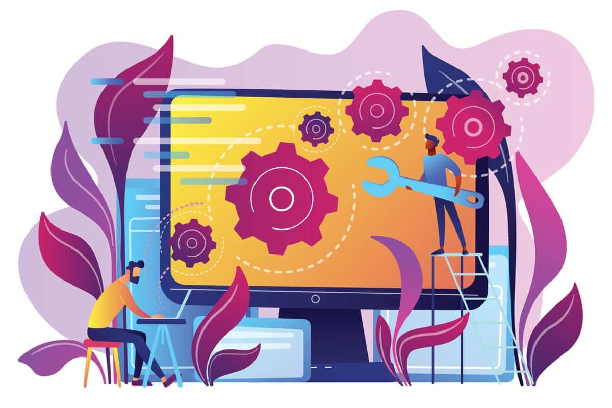 Abstract Website Illustrations Abstract illustration styles for websites featuring colourful geometric shapes representing web design trends 2021 creativity