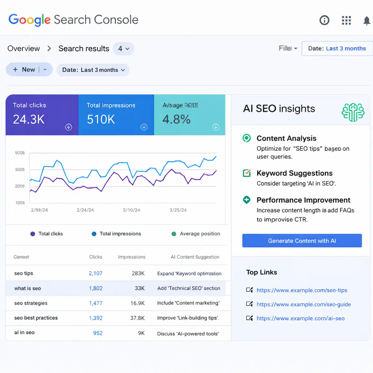 AI Overview SERP Impact Chart SERP analysis chart demonstrating AI Overviews UK presence correlation with organic CTR changes in search results